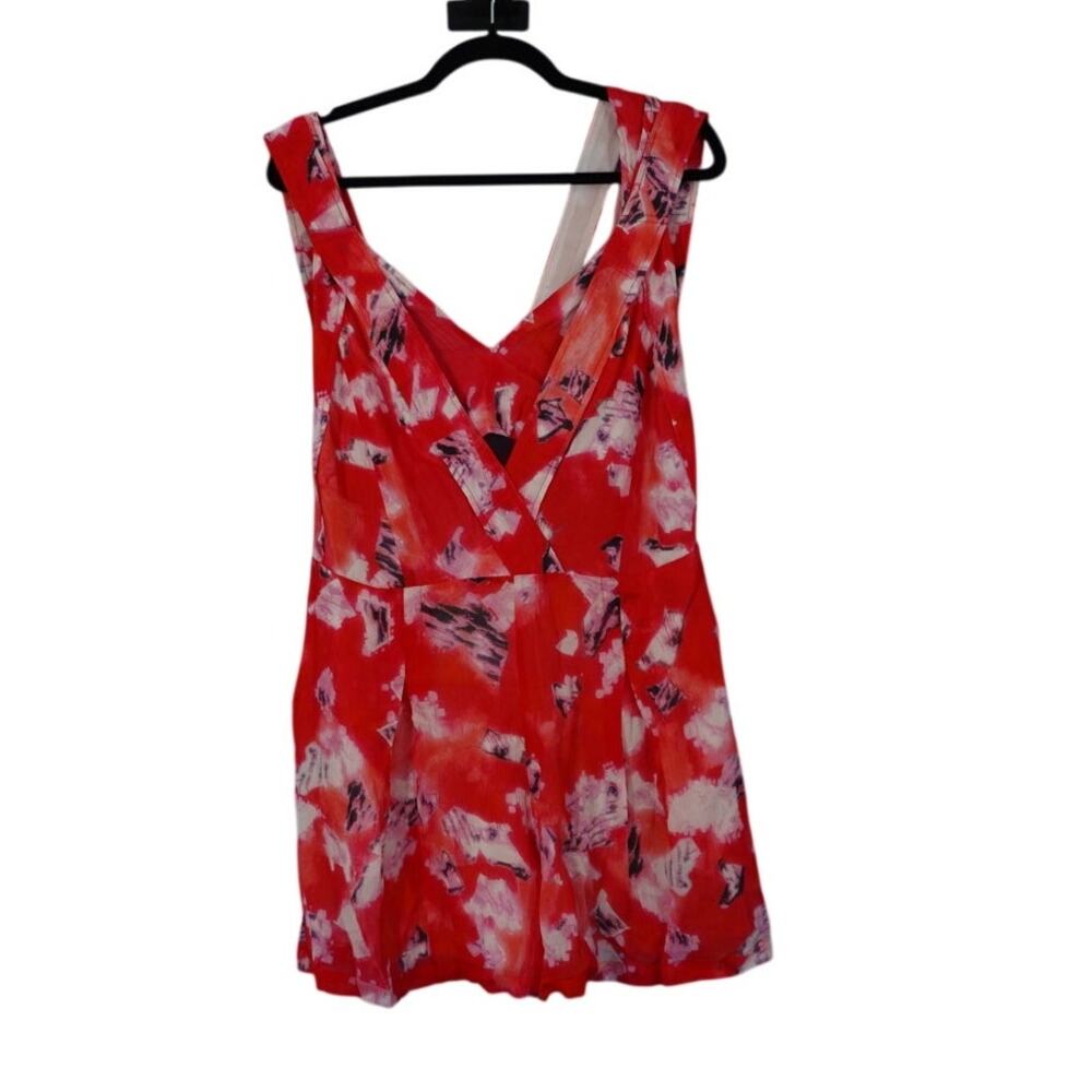 NWT Iro Paris Red Floral Romper Size Medium